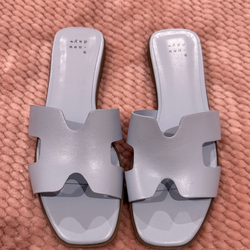 a new day Light Blue Women's Slide Sandals